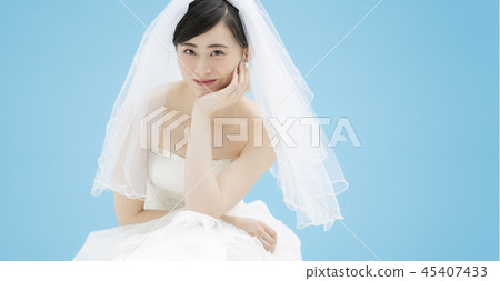 Woman marriage bridal image color back Woman marriage bridal image color back 45407433