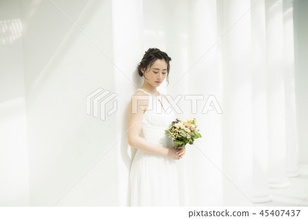 婦女婚姻新娘圖像 45407437