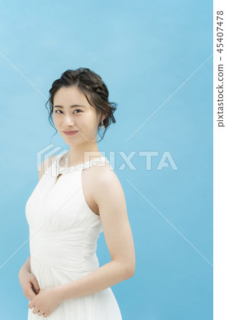 婦女婚姻新娘圖像顏色後面 婦女婚姻新娘圖像顏色後面 45407478