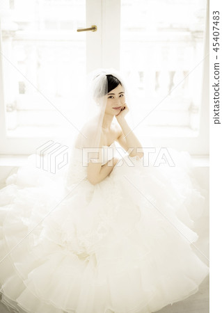 Woman marriage bridal image wedding ring Woman marriage bridal image wedding ring 45407483