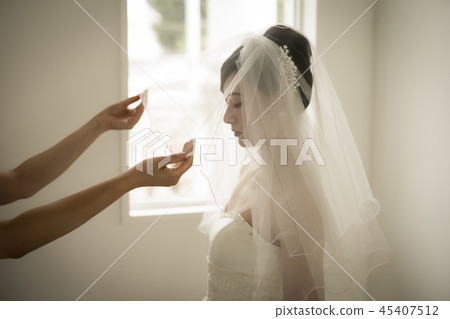 婦女婚姻新娘圖像穿戴了 45407512