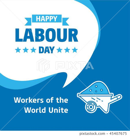 Happy Labour day design  45407675