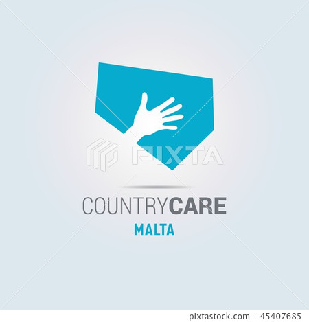 map of Malta isolated hands offering sign map of Malta isolated hands offering sign 45407685