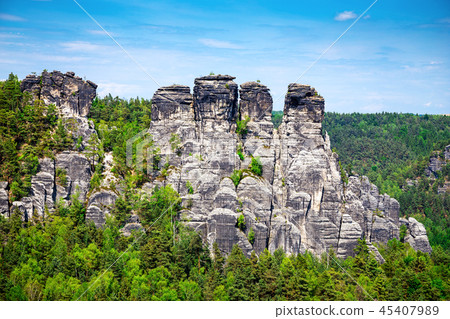 Bastei rock formation 45407989