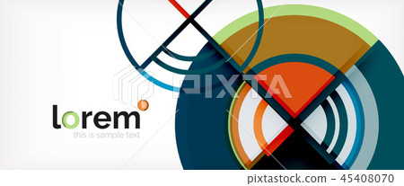 Vector abstract colorful circles background 45408070