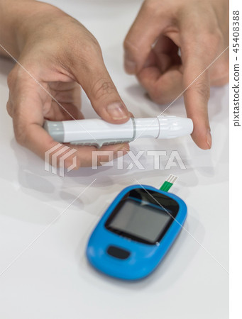 World diabetes day blood drop examination tool kit 45408388