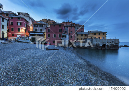 Boccadasse harbor in Genoa 45409002