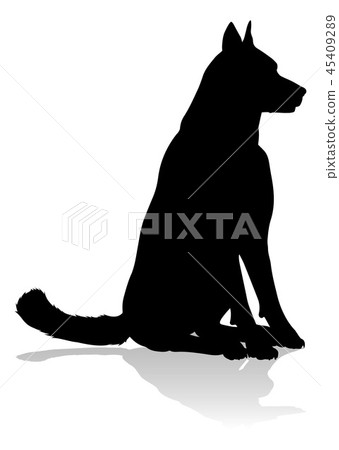 Dog Silhouette Pet Animal Dog Silhouette Pet Animal 45409289