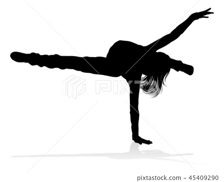 Street Dance Dancer Silhouette Street Dance Dancer Silhouette 45409290