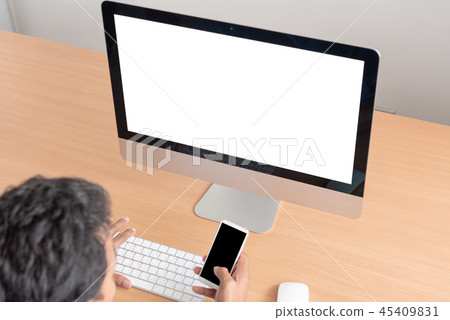 Office monitor computer Office monitor computer 45409831