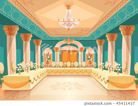 hall for banquet, interior of ballroom 45411437