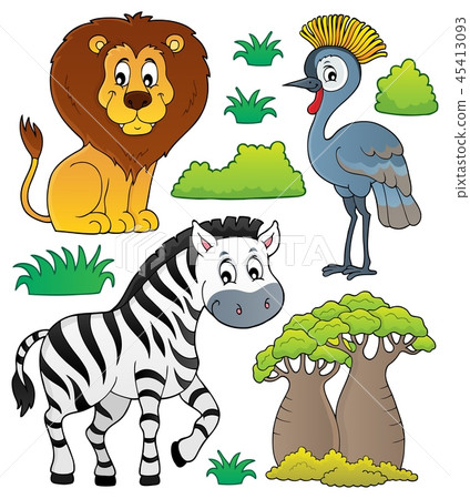 African nature theme set 3 45413093