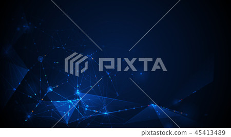 Vector illustration molecule and internet connect 45413489