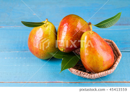 Sweet pears in the basket 45413559