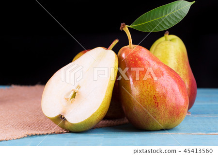 Sweet pears in the basket 45413560