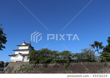 Blue sky Shibata castle Shibata city Niigata Prefecture 45416224