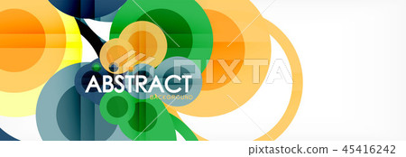 Circle composition abstract background 45416242