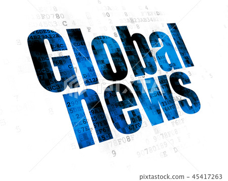 News concept: Global News on Digital background News concept: Global News on Digital background 45417263