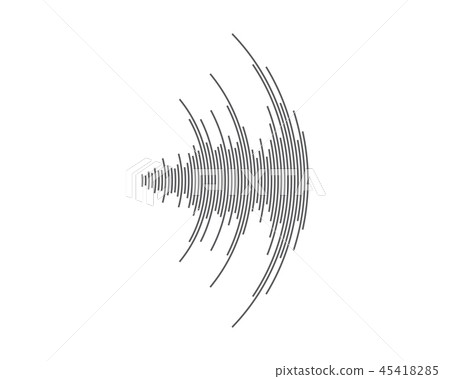 Sound waves vector illustration Sound waves vector illustration 45418285