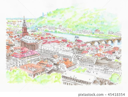 Cityscape of the World Heritage Site-Altheiderberg Fort Cityscape of the World Heritage Site-Altheiderberg Fort 45418354