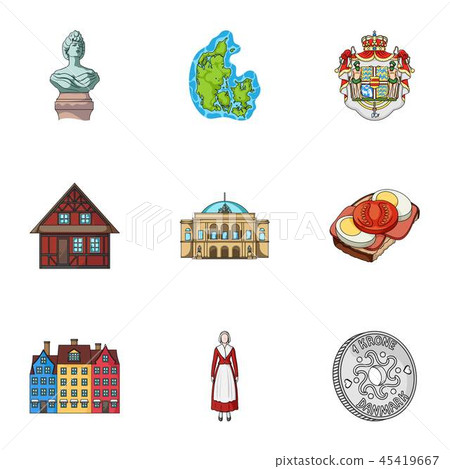 Building, national, style and other web icon in cartoon style.Denmark, sea, history, attributes Building, national, style and other web icon in cartoon style.Denmark, sea, history, attributes 45419667