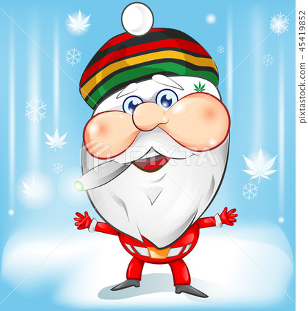 jamaican santa claus mascot cartoon jamaican santa claus mascot cartoon 45419852