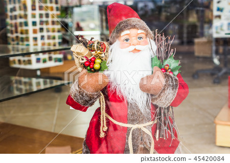 Various decorations and souvenirs on christmas market 45420084