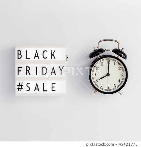 Black friday sale text on white lightbox Black friday sale text on white lightbox 45421775