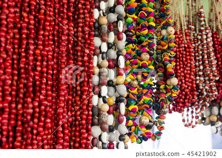 Typical Cuban souvenir - seed jewelry 45421902