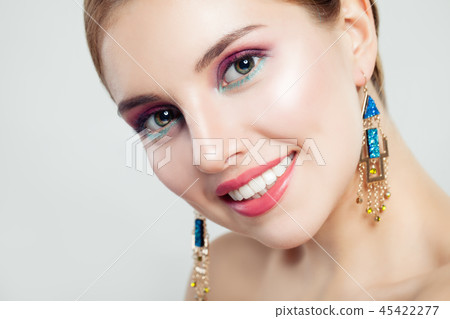Beautiful glamorous woman with makeup Beautiful glamorous woman with makeup 45422277