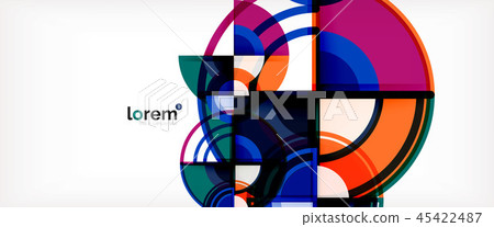 Vector abstract colorful circles background Vector abstract colorful circles background 45422487