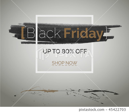 Black Friday Tbt Discount Banner For Hipster Event Stock
