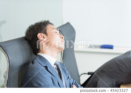 Fatigue tired tired worry meeting 45423327