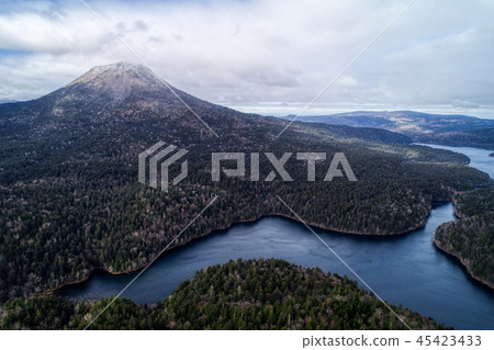 Aerial view of Akan National Park 45423433