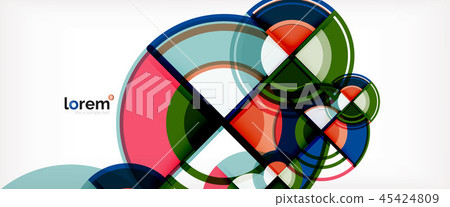 Vector abstract colorful circles background - Stock Illustration ...