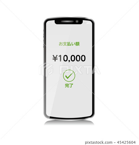 Smartphone真正的例證|流動付款圖像|智能手機例證 Smartphone真正的例證|流動付款圖像|智能手機例證 45425604