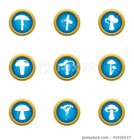 Mold icons set, flat style - Stock Illustration [45426537] - PIXTA