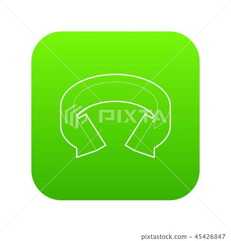 Arrow circle icon green vector - Stock Illustration [45426847] - PIXTA