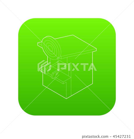 Shooting gallery icon green vector 45427231