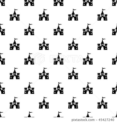 Castle building pattern vector seamless 45427240