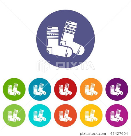 Socks icon, simple black style 45427604