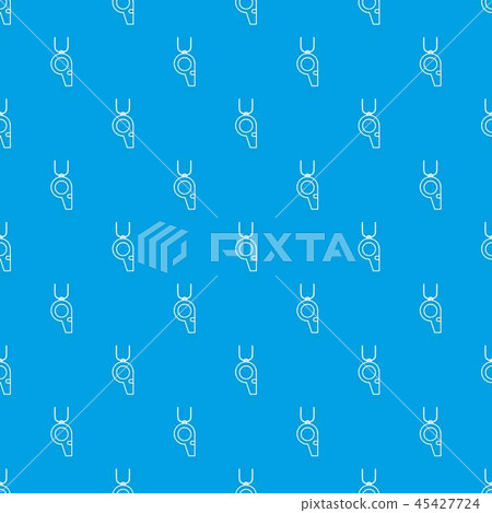 Hockey whistle pattern vector seamless blue 45427724