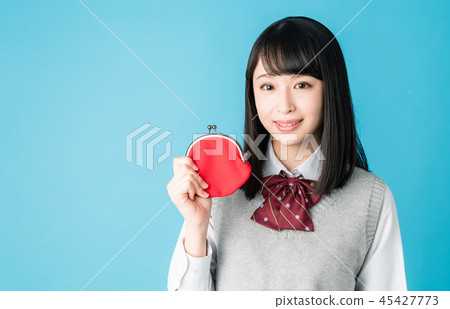 Schoolgirl with a wallet Schoolgirl with a wallet 45427773
