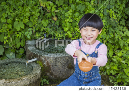 Cute little boy and girl harvesting together. Gardening, planting concept photo 144 Cute little boy and girl harvesting together. Gardening, planting concept photo 144 45428186