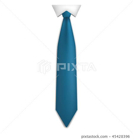 Blue tie icon, realistic style 45428396