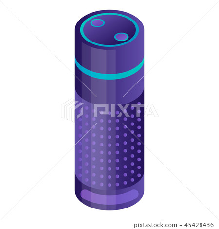 Smart home speaker icon, isometric style - Stock Illustration [45428436 ...