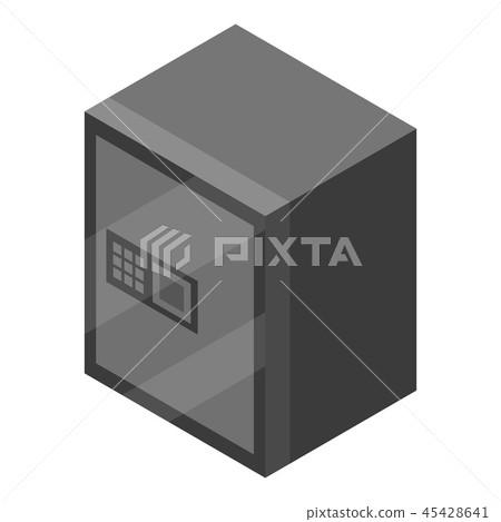 Money metal safe icon, isometric style Money metal safe icon, isometric style 45428641