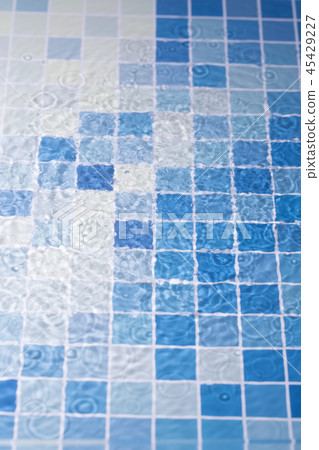 Abstract summer or ocean sea background. colorful background with ice, dry-ice, water drop close-up. 138 45429227