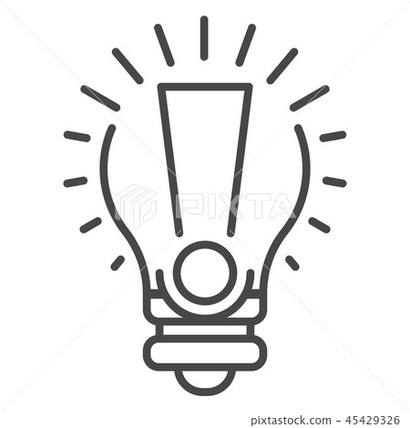 Bulb new idea icon, outline style Bulb new idea icon, outline style 45429326