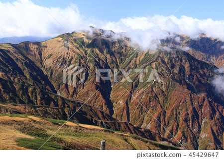 A view of the top of the Tohoku Iide mountain range Iito mountain top 45429647